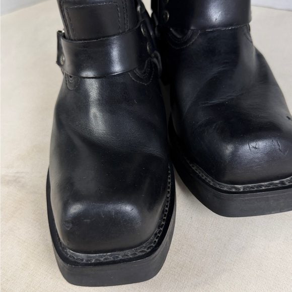 Harley-Davidson Boots Men's SZ US10 EU43 Harness Motorcycle Pull-On Black Heavy - Picture 4 of 14